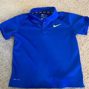 Royal blue dri fit Nike polo